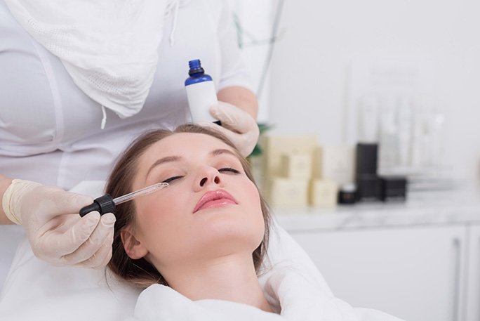 A lady getting treatment